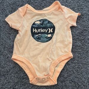 Hurley Cream Bodysuit with Graphic Design